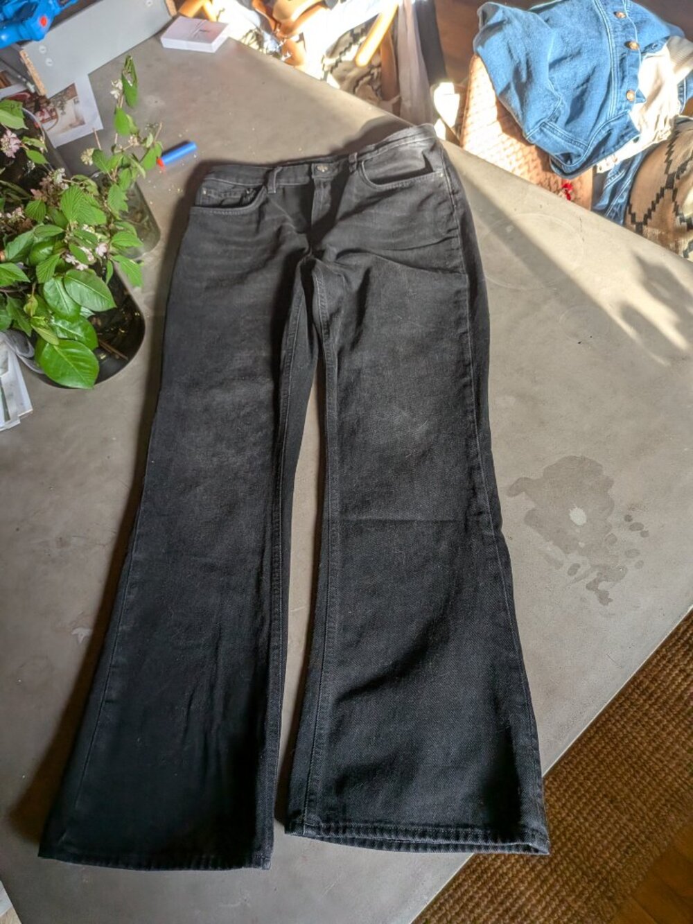 Black Toteme Flare Jeans